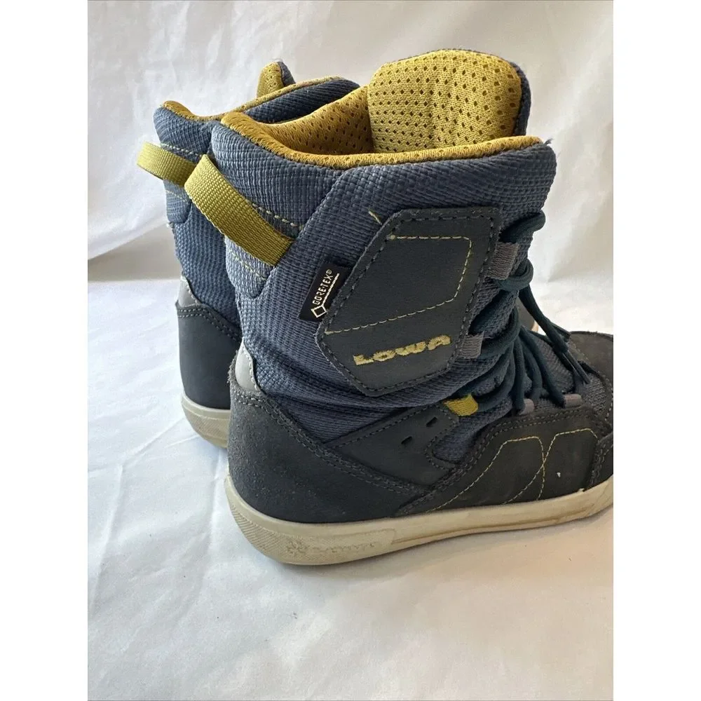 Lowa Kids Hiking‎ Boots Gray Size 12.5 K Boy Girl Fuzzy Inside
